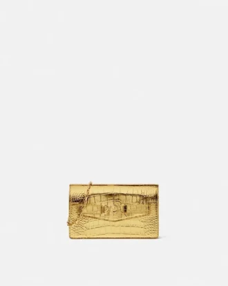 Pochette Medusa 95 effet croco