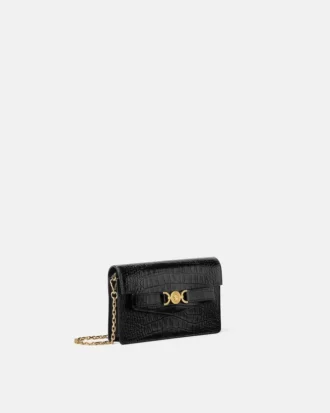 Pochette Medusa 95 effet croco