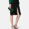 Pochette Medusa 95 effet croco
