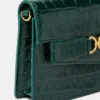 Pochette Medusa 95 effet croco