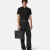 Polo demi-zip en coton piqué brodé