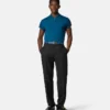 Polo demi-zip en coton piqué brodé