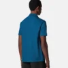 Polo demi-zip en coton piqué brodé