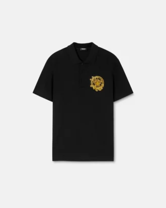 Polo en coton piqué brodé