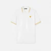 Polo en coton piqué brodé