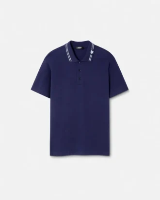 Polo en coton piqué brodé
