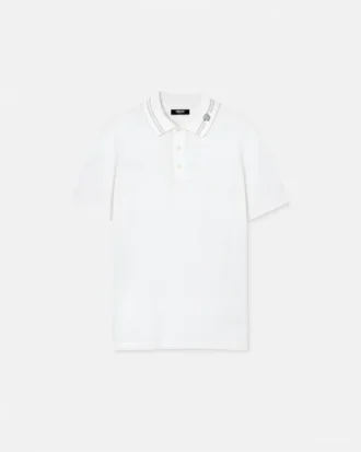Polo en coton piqué brodé
