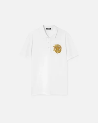 Polo en coton piqué brodé