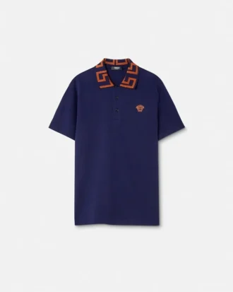 Polo en coton piqué brodé
