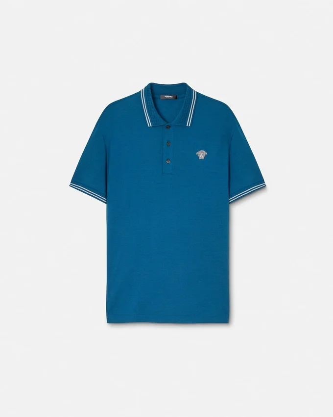 Polo en coton piqué brodé Polo en coton piqué brodé