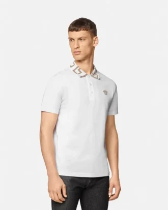 Polo en coton piqué brodé Polo en coton piqué brodé