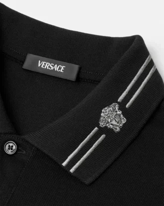Polo en coton piqué brodé
