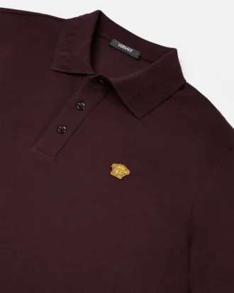 Polo en coton piqué brodé