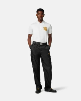 Polo en coton piqué brodé