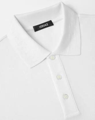 Polo en coton piqué brodé