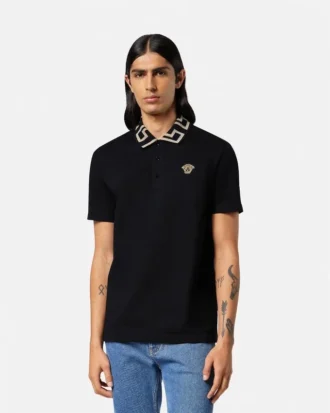 Polo en coton piqué brodé Polo en coton piqué brodé