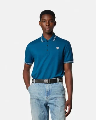 Polo en coton piqué brodé Polo en coton piqué brodé