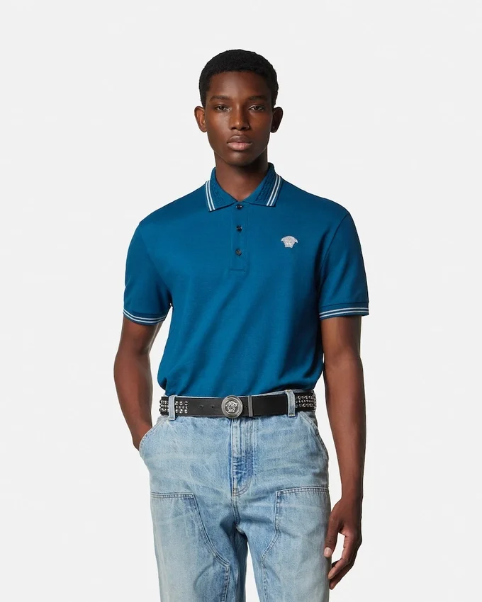 Polo en coton piqué brodé Polo en coton piqué brodé