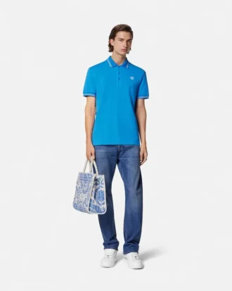 Polo en coton piqué brodé Polo en coton piqué brodé