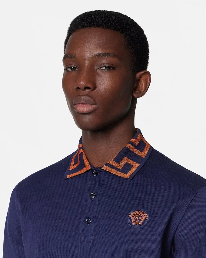 Polo en coton piqué brodé Polo en coton piqué brodé