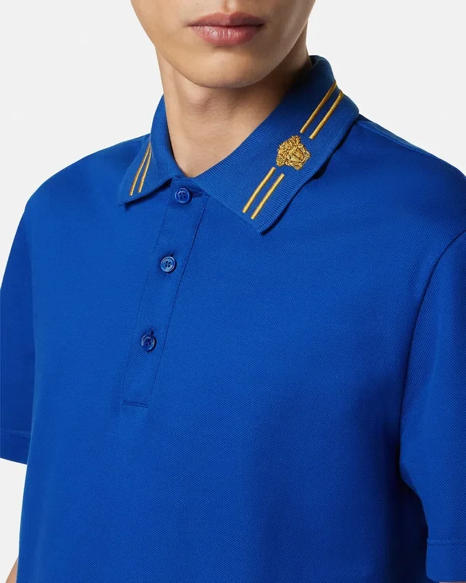 Polo en coton piqué brodé Polo en coton piqué brodé