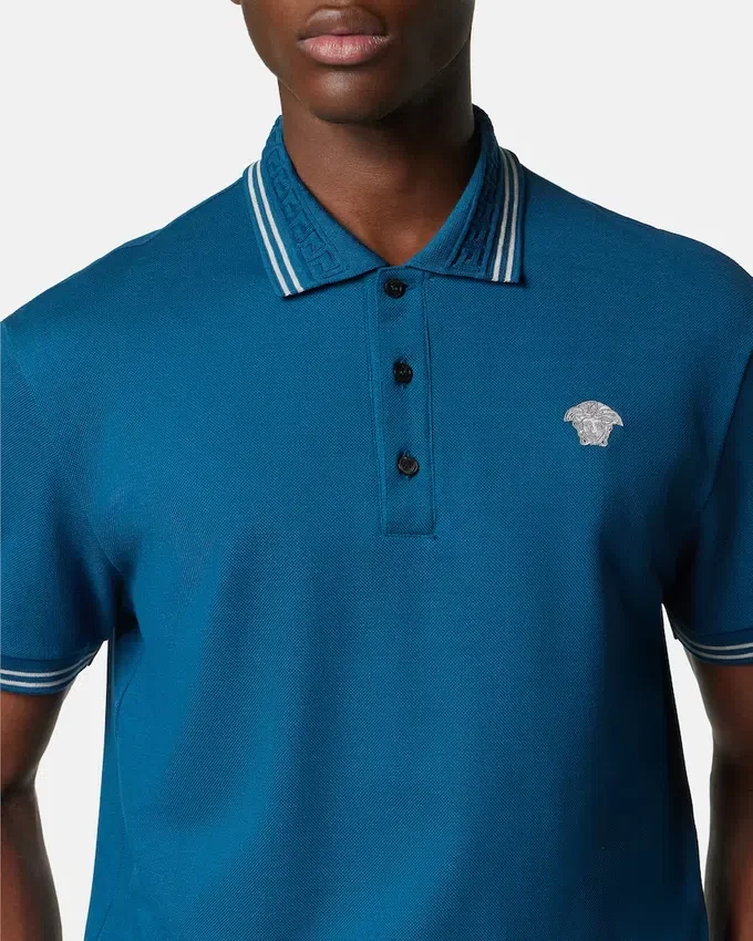 Polo en coton piqué brodé Polo en coton piqué brodé