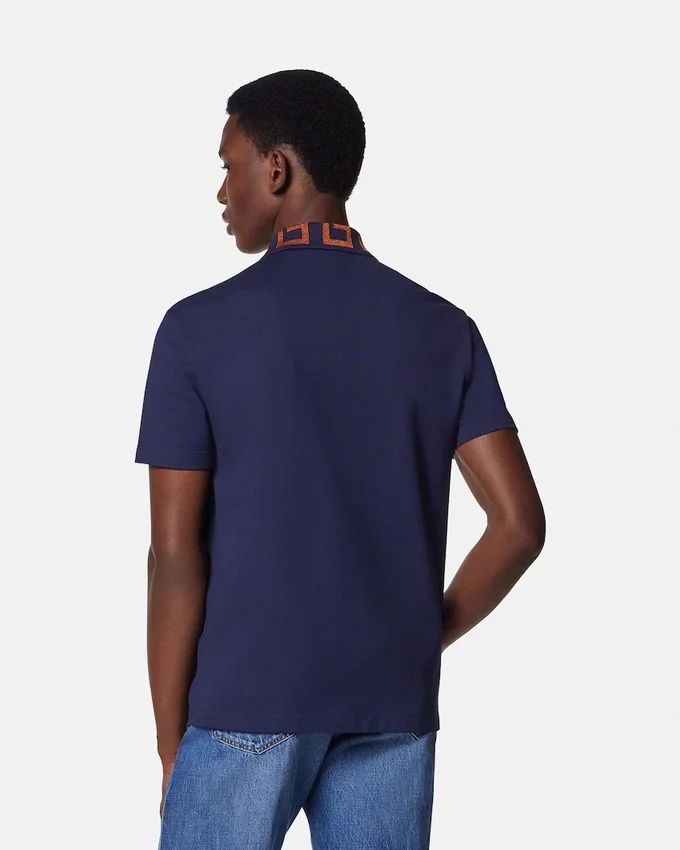 Polo en coton piqué brodé Polo en coton piqué brodé