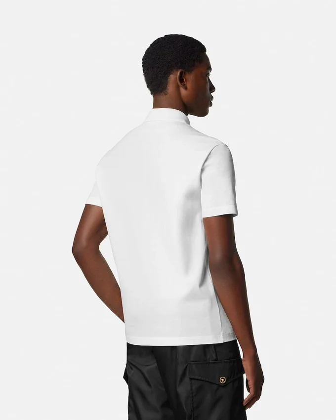 Polo en coton piqué brodé Polo en coton piqué brodé