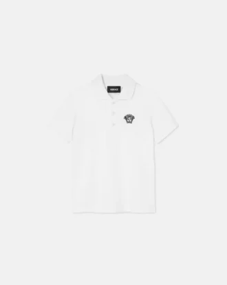 Polo en coton piqué brodé pour enfant