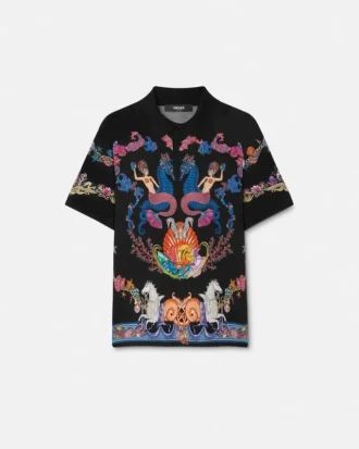 Polo en maille de soie Coral Theatre
