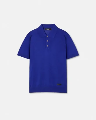 Polo en maille de soie et coton