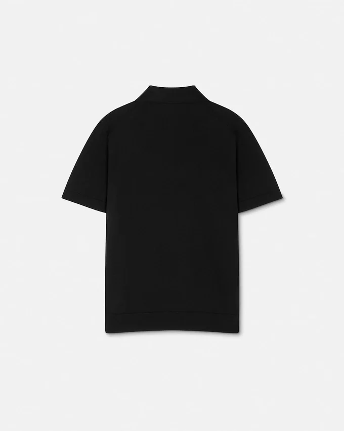 Polo en maille de soie et coton Polo en maille de soie et coton