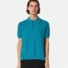 Polo en maille de soie et coton Polo en maille de soie et coton
