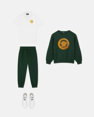 Sweat-shirt en jersey de coton brodé pour enfant