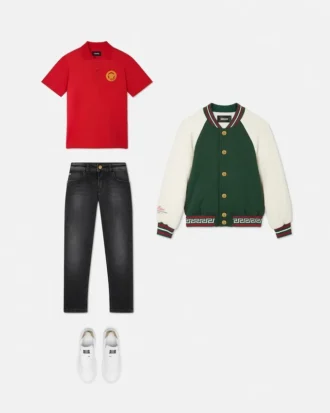 Polo imprimé en coton piqué pour enfant