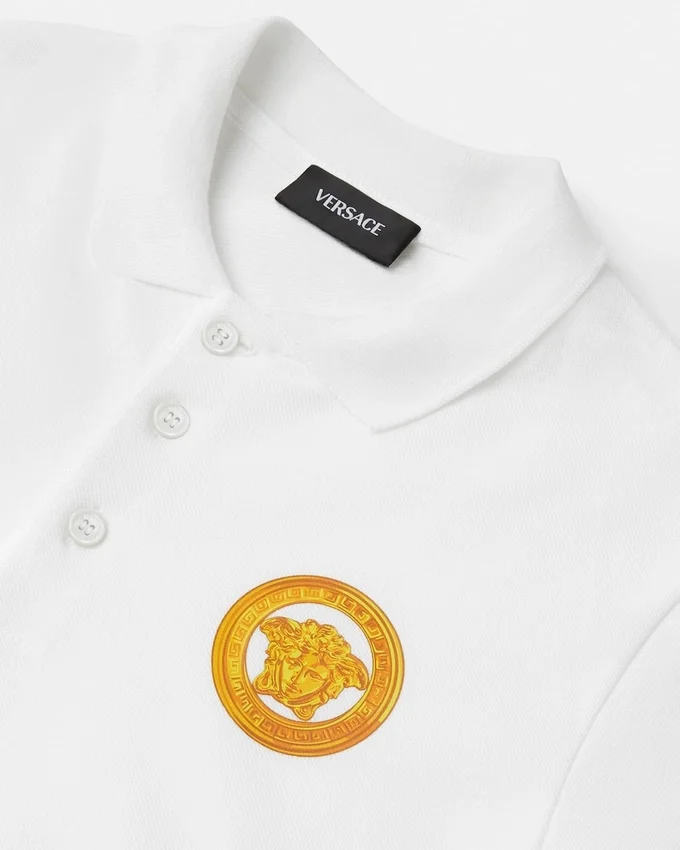 Polo imprimé en coton piqué pour enfant Polo imprimé en coton piqué pour enfant