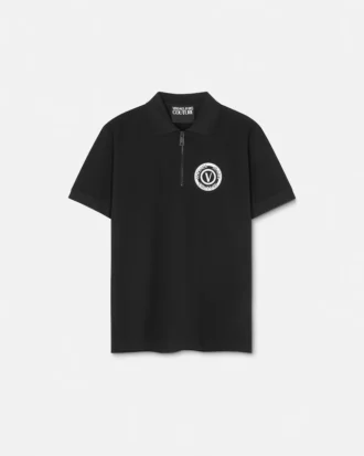 Polo zippé V-Emblem