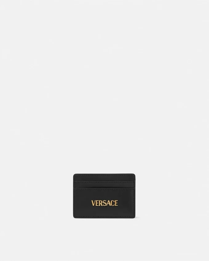 Porte-cartes en cuir Versace Tag Porte-cartes en cuir Versace Tag