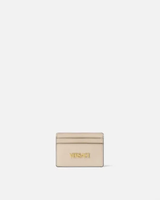 Porte-cartes en cuir Versace Tag
