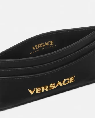 Porte-cartes en cuir Versace Tag