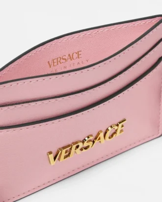 Porte-cartes en cuir Versace Tag