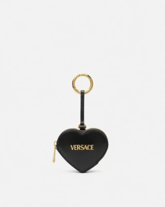 Porte-monnaie Versace Tag en cuir nappa