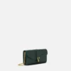 Portefeuille en cuir V avec chaîne