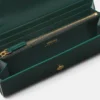 Portefeuille en cuir V avec chaîne
