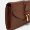 Portefeuille en cuir V avec chaîne