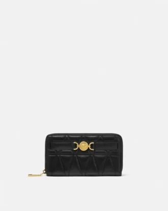 Portefeuille matelassé Medusa 95 en cuir nappa