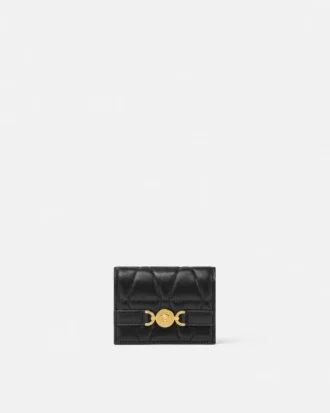 Portefeuille matelassé Medusa 95 en cuir nappa