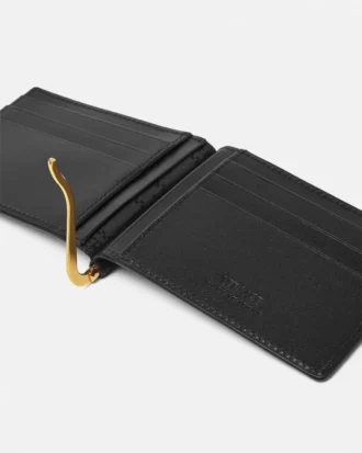 Portefeuille Medusa Biggie en cuir avec clip
