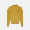 Pull carré en maille de laine clouté