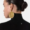 Pull à col roulé en maille côtelée de laine